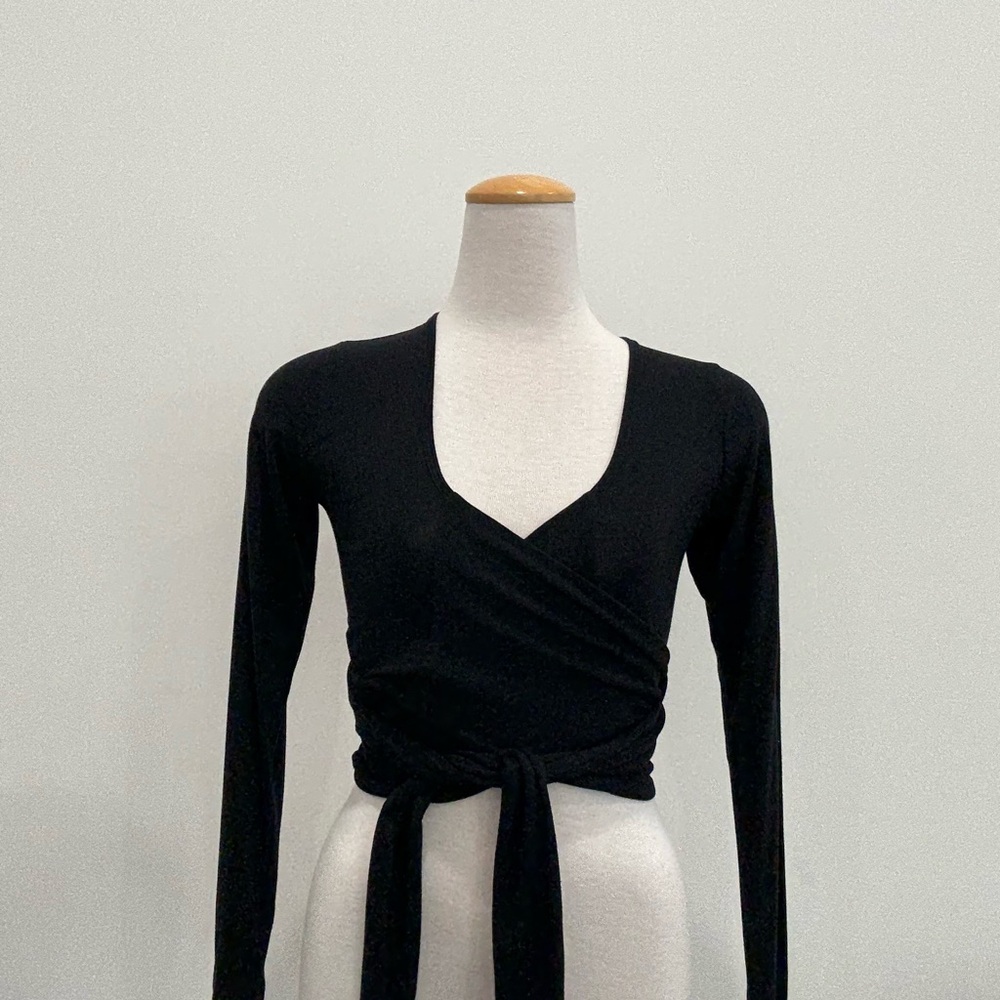 Black Wrap Blouse Various sizes available-NWT